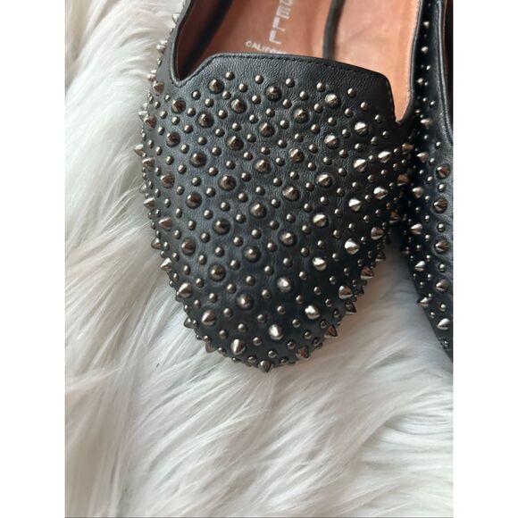 Jeffrey Campbell Martini Black Studded Spiked Flats Ibiza Last Women's Size 7.5 - Picture 2 of 7